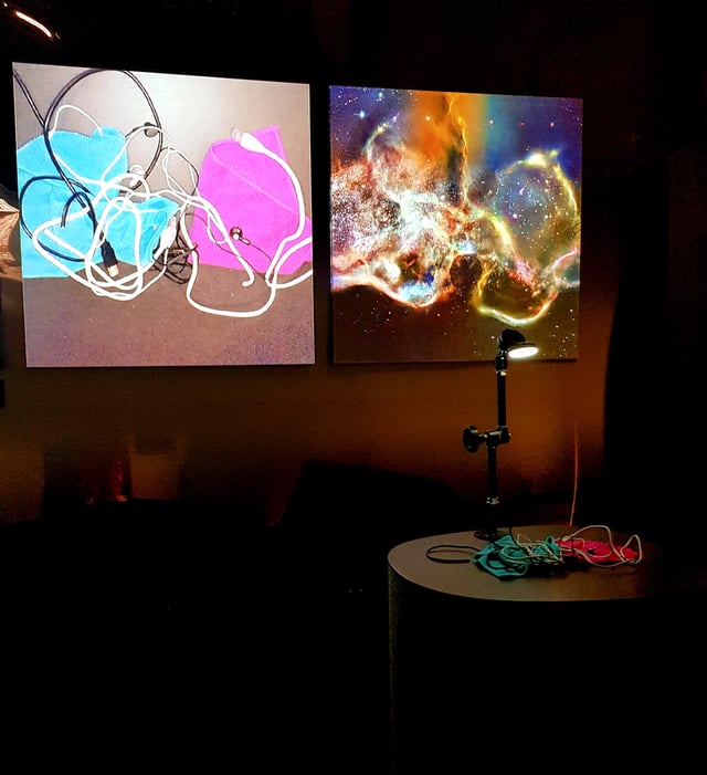 Learning to See (Interactive) installation view at AI: More than Human, Barbican Centre, London, UK, 2019.